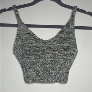 Pins and Needles Gray Knit Women's Crop Top